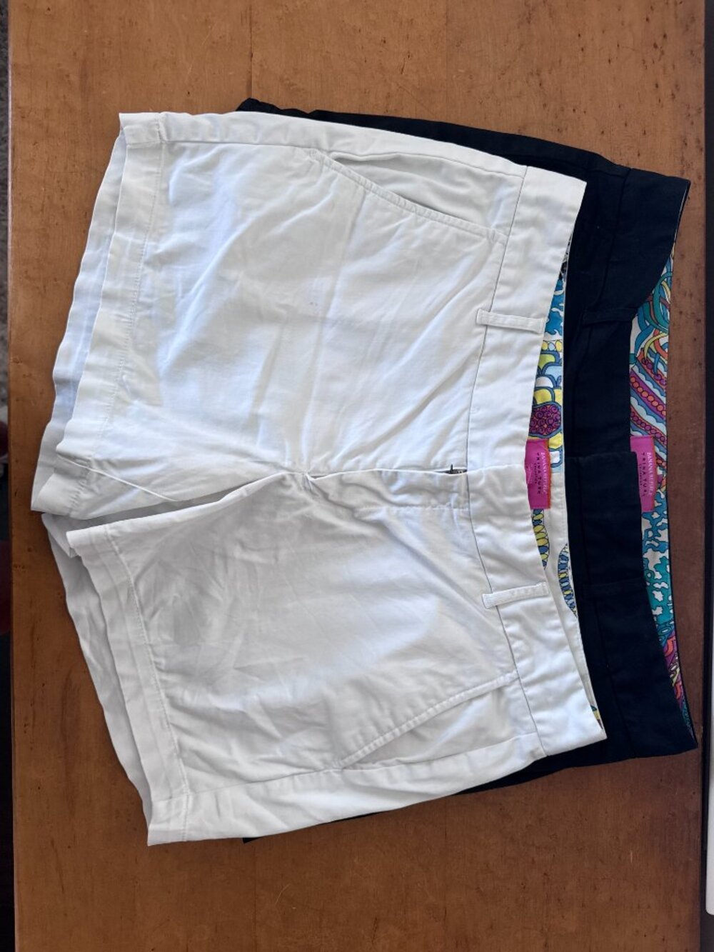Banana Repuplic x Trina Turk Shorts White/Black Set of 2 Size 12p 12 Petite